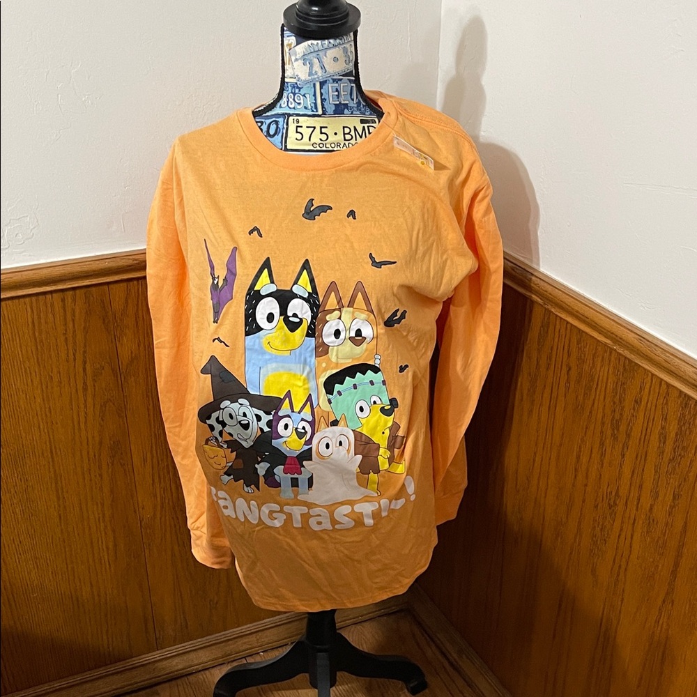 Bluey Fangtastic Long Sleeve Halloween T-Shirt